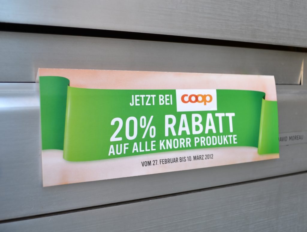 Laschenmailing Coop Knorr